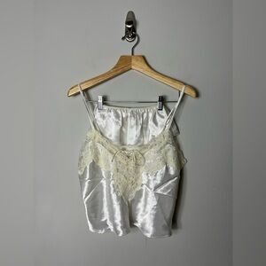 NEW Vintage Victorias Secret Set Tank and Panties Underwear Camisole Satin